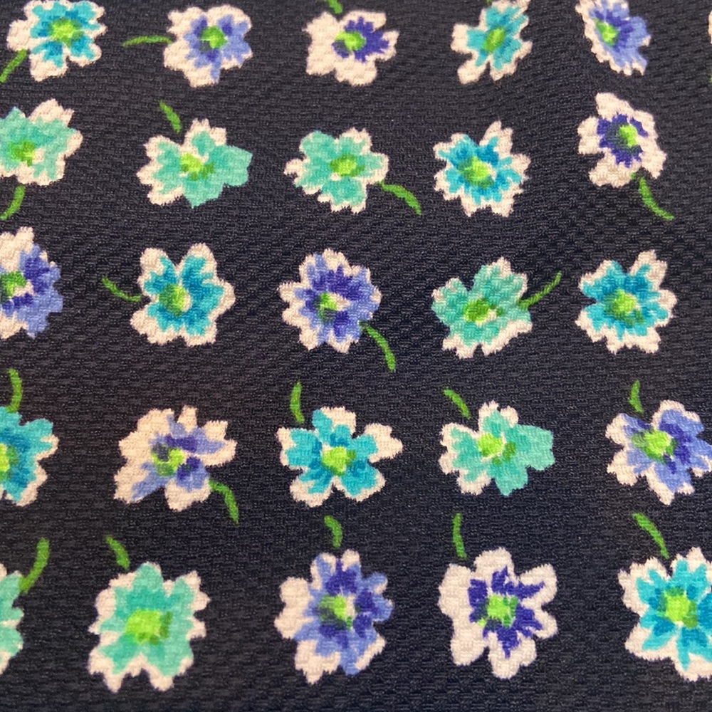 NWT Adrienne Vittadini Underwire Swim Dress Size 12 Navy Multi Flower Print - Picture 2 of 12